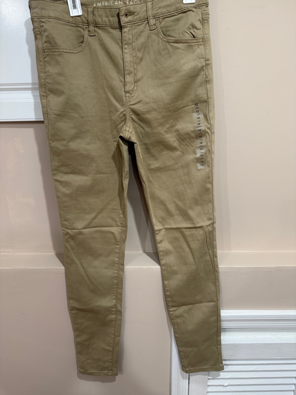 American Eagle Outfitters Skinny Jeans - Olive/Tan